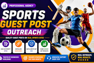 do sports guest post outreach and publish on real sports blogs