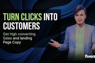 be your ecommerce copywriter for sales page and landing page copy
