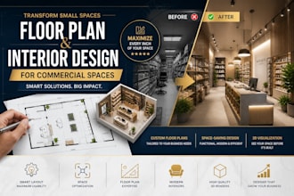 design floor plan and optimize small space commercial spaces