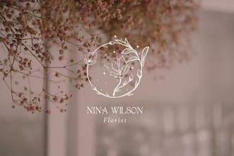 design a custom hand drawn, botanical, flower, floral logo