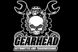 make awesome gorgeous gear head logo in one day