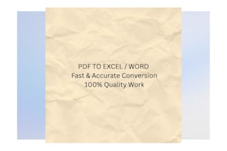 convert PDF to excel or word accurately