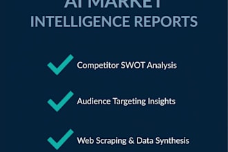 build custom ai agents and provide deep market intelligence reports