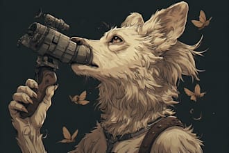 draw detailed furry characters for your ideas