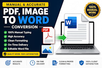 convert PDF to word or image to text with high accuracy