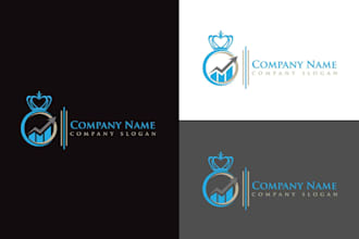 design unique financial,finance,consulting,accounting logo