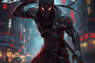 sci fi character illustration or sci fi character
