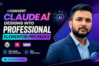 convert claude ai designs into professional elementor pro pages