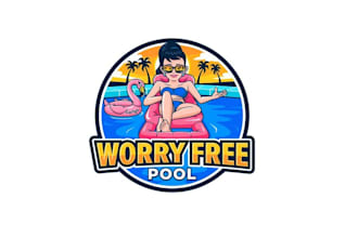 design youthful fun personality brand logo