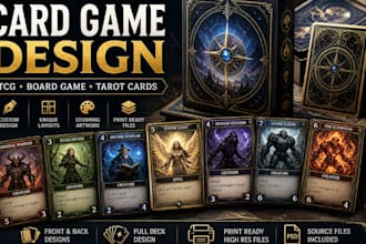 card game design board game card illustration playin