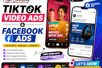 facebook video ads,tiktok video ads for product ads