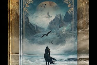 design soft romantic book cover with emotional love