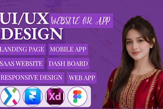 design modern UI UX for website or app