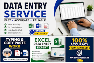 data entry typing excel HTML CSS python