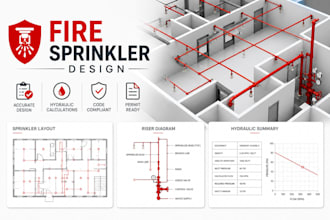do nfpa 13 fire sprinkler layout and hydracad calculations