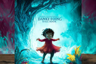 create clean and engaging children book cover for learning