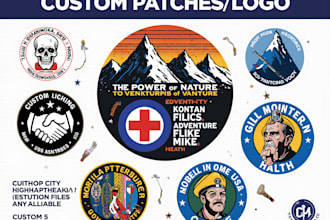 design clean badge, patch, round sticker, label, logo design