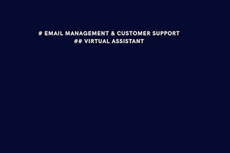 manage emails and customer support