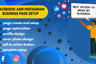 create and setup professional facebook and instagram business page