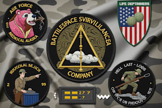 design custom military tactical army logo patch badge
