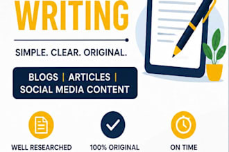 write simple and engaging content for blogs and social media