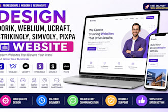 design dorik weblium ucraft strikingly simvoly pixpa  website  strikingly