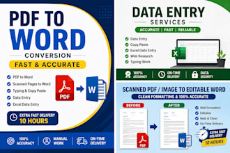 do data entry, copy typing accurately