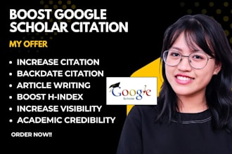 increase google scholar citation, write backdated and publish research articles