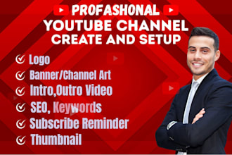 ceeate and setup youtube channel ptofashonaly