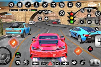 develop realistic 3d car racing game, multiplayer racing game using jet engine