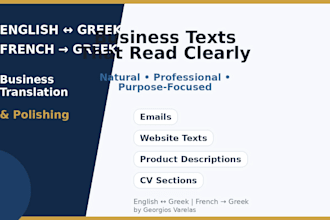 translate and polish business texts