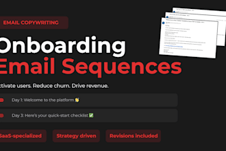 write your saas onboarding email sequence