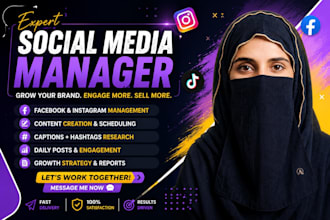 manage your social media and increase followers and reach