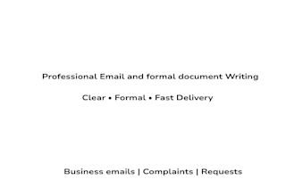 write professional business emails and formal documents