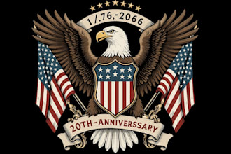 create a bold patriotism logo for your brand or campaign