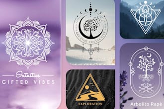 do custom sacred geometry, mystical, or spiritual logo