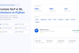 build custom nlp and machine learning solutions using python