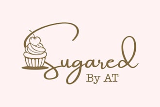 design a modern cake and bakery logo