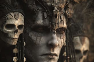 do sci fi horror and fantasy scene concept art illustrations