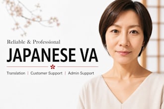be your bilingual japanese VA