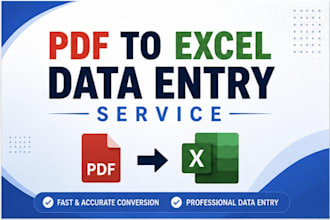 convert PDF to excel with fast and accurate data entry