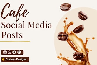 design social media posts for cafes