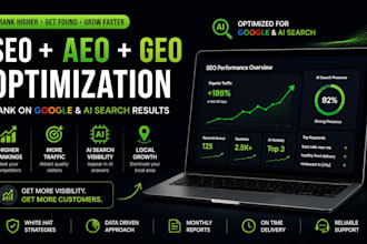 do SEO and aeo optimization to rank your website on google and ai search