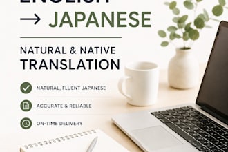 translate english to natural japanese for sns, blogs, and business