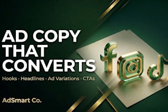 write ecommerce ad copy for facebook, instagram and tiktok
