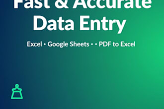 do fast and accurate data entry, excel, and copy paste work