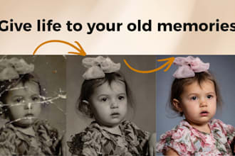 restore blurry damaged vintage photos realistically
