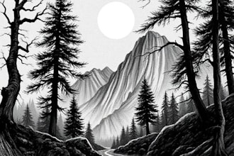 make pen and ink drawings