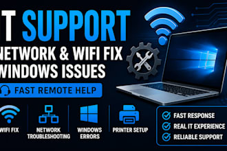 provide remote IT support for network issues