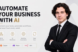 automate your business with zapier, make or n8n